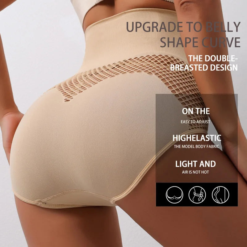 3pcs Womens Shaper Control Underwear Girl Mesh Seamless Butt Lifter