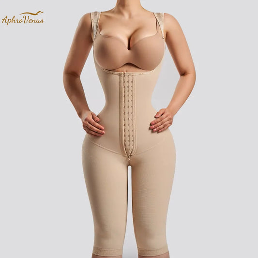 Colombianas Women Long-pants Full Body Shapewear Postpartum Waist Trainer