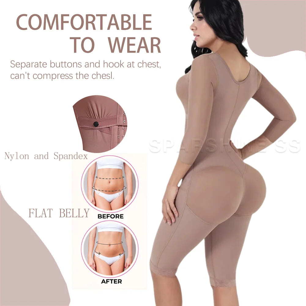 Body Shaper Girdles for Women Tummy Control Post Surgery Compression Female Butt Lifter Shapewear Bodysuits