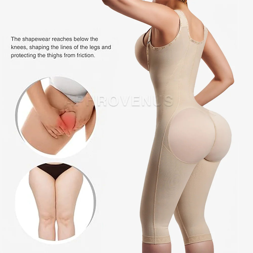 Colombianas Women Long-pants Full Body Shapewear Postpartum Waist Trainer