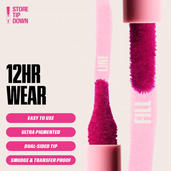 Velvet Brown Lip Liner Pencil Nude Matte Waterproof Non-stick